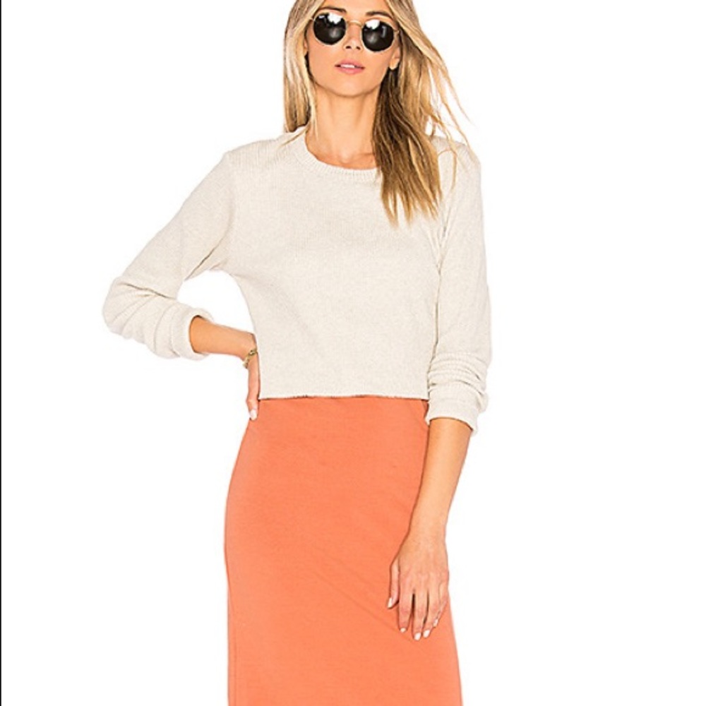 Revolve Monrow Layered Sweater Bodycon Midi Dress